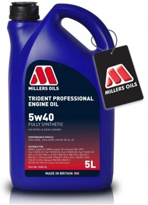 MILLERS TRIDENT PROFESSIONAL 5W40 A3/B4 5L