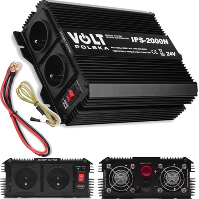 АВТОМОБІЛЬНА ПЕРЕТВОРЮВАЧ НАПРУГИ VOLT IPS 2000N 24/230V DO ВАНТАЖІВКИ