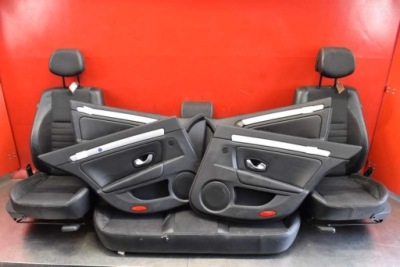 Сидіння сидіння комплект обшивки напівшкіра eu renault laguna 3 iii 5d hb 07-11 фото №1