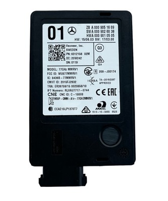 Оригинальный номер радар задний mercedes amg gt r coupe w190 a190 фото №1