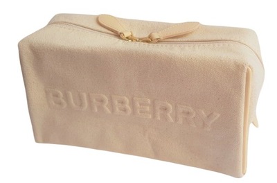 Burberry beżowa kosmetyczka naturalna bawełna