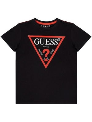 -22% GUESS T-SHIRT KOSZULKA DZIECIĘCA CZARNA 140