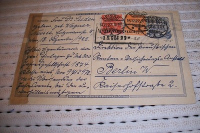 Neisse Nysa 1922 Karta pocztowa