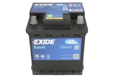 BATERÍA EXIDE 12V 44AH/400A EXCELL P+  