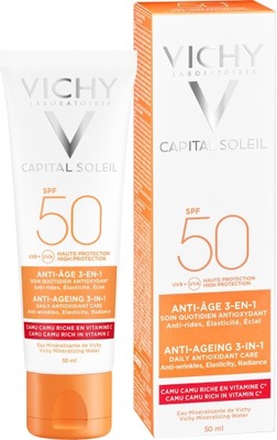 Vichy Krem przeciwstarzeniowy do twarzy 3w1 SPF 50