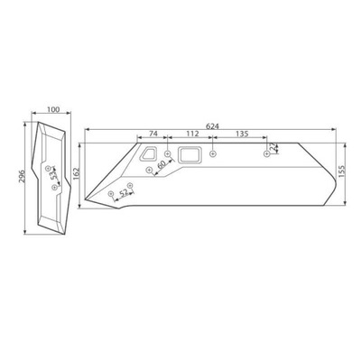 LEMIESZ KUHN ЛІВИЙ ПЛУГ KUHN 622213 MOTOGENERIC