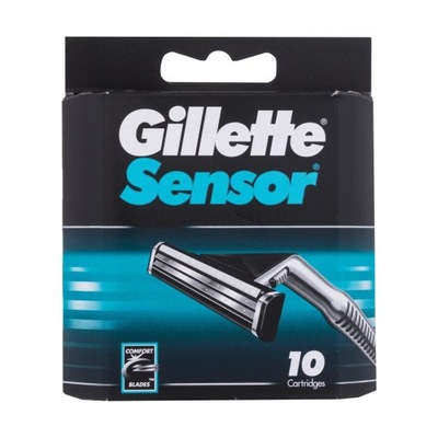 Gillette Sensor Wkłady Nożyki Oryginał x10