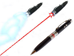 Długopis ze wskaźnikiem laserowym: latarka i laser