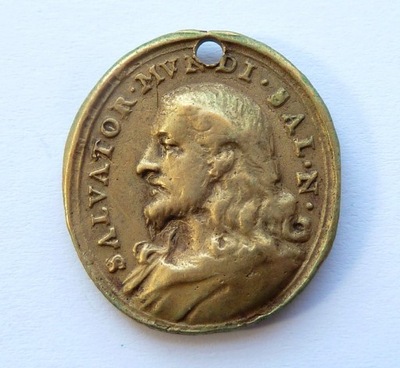 Medalik Jezus, Maria XVIII w. (131)