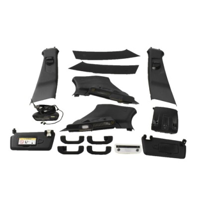 Обшивка стійок захист козирки дзеркало чорні mercedes gla w156 x156 amg фото №1