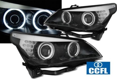 BMW E60/E61 03-07 ANGEL EYES CCFL BLACKLED INDIC