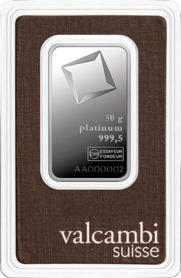 50 g sztabka platyny LBMA