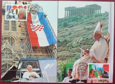 Papież JP II - KARTY MAKSIMUM WATYKAN 1995