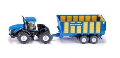 SIKU 1947 TRAKTOR NEW HOLLAND + TRAILER SILOPOWER 1:50  