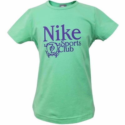 NIKE T-SHIRT KOSZULKA DZIECIĘCA JUNIOR SPORTOWA ZIELONA *WYPRZEDAŻ*