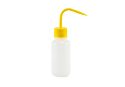 Tryskawka LDPE 1000 ml wąska szyja z żółtą nasadką