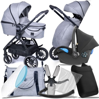 WÓZEK 3W1 ZOKKY NUVO GRAY, MAXI-COSI CITI 0-13 KG