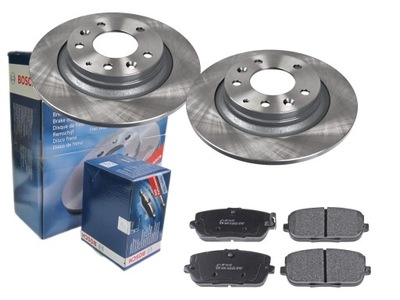 Тормозные диски + тормозные колодки bosch задняя mazda mx-5 nc 280mm фото №1