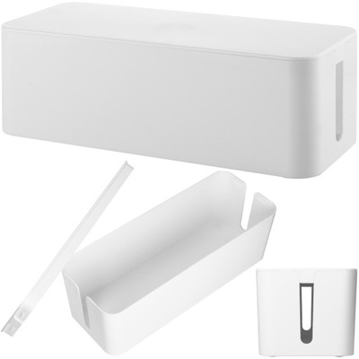 Organizer do kabli cable box L biały 40cm