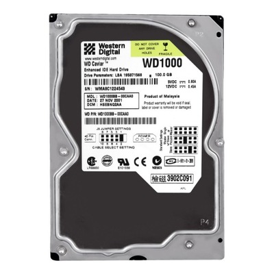 WD CAVIAR 100GB 7.2K 2MB ATA 3.5'' WD1000BB-00CAA0