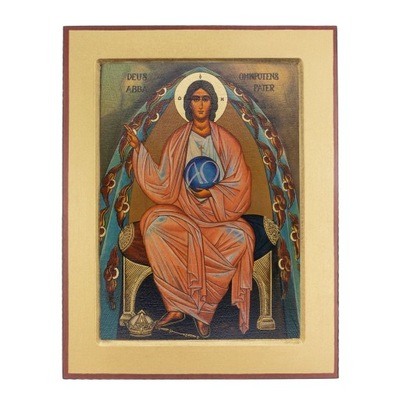Obraz Ikona Bóg Ojciec 18 x 23 cm