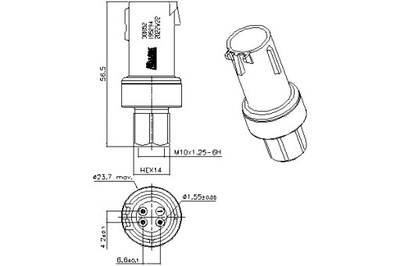 NISSENS ДАТЧИК ДАВЛЕНИЯ КОНДИЦИОНЕРА NISSENS 301052