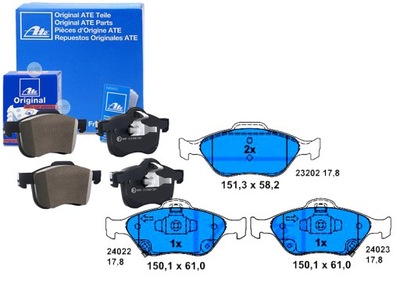 КОМПЛЕКТ КОЛОДОК ШАЛЬМІВНИХ ATE 044650D050 044650D