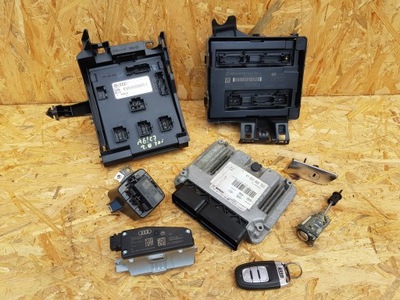 Набір стартовий бортовий комп'ютер двигуна ключ audi a6 c7 2.0 tdi фото №1