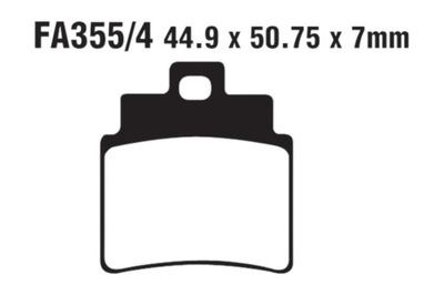 КОЛОДКИ ГАЛЬМІВНІ ПЕРЕД EBC SYM GTS 125 250 300