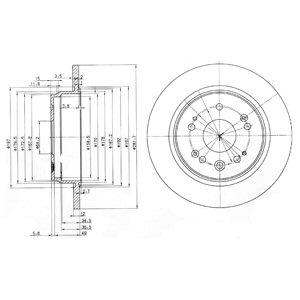 ДИСКИ ДИСКОВЫЕ ТОРМОЗНОЕ DELPHI BG3797 фото