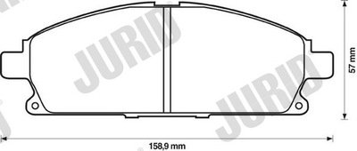 КОЛОДКИ ТОРМОЗНЫЕ ПЕРЕД JURID 572466J