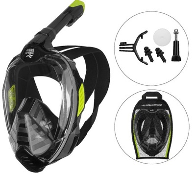 Maska do nurkowania pełnotwarzowa snorkelingu AQUA SPEED Veifa ZX 38