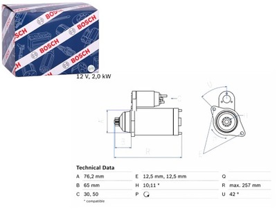 СТАРТЕР AUDI A3 TT FORD GALAXY I GALAXY MK I SEAT ALHAMBRA CORDOBA