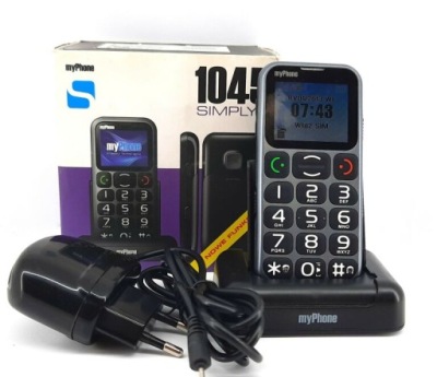 Telefon komórkowy myPhone 1045 Simply 48 MB 2G czarny