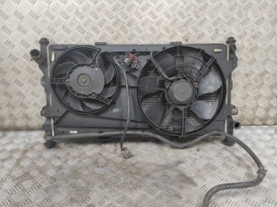 Радіатор води кондиціонер + вентилятори transit v 2.0 d фото №1