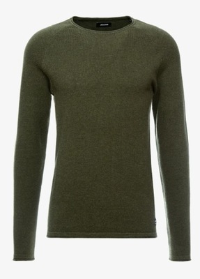 JACK&JONES SWETER KLASYCZNY MĘSKI KHAKI M 1SPH