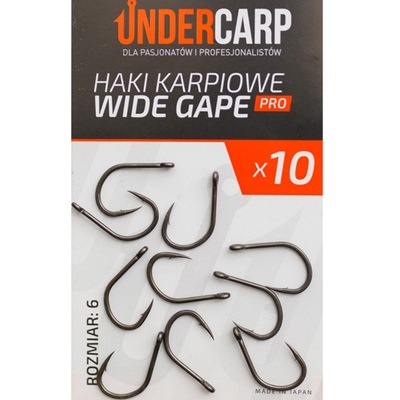 Haki Karpiowe Wide Gape 6 PRO UNDERCARP
