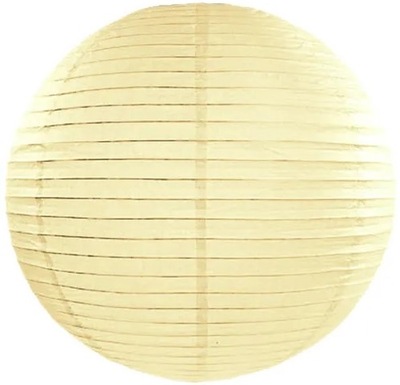 LAMPION PAPIEROWY KULA KLOSZ 20cm Kremowy