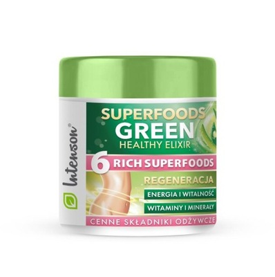 Intenson Superfoods Green Healthy Elixir koktajl pobudzający suplement diet