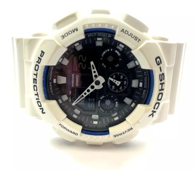 ZEGAREK CASIO G-SHOCK GA-100B BIAŁY