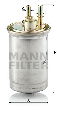 Filtr paliwa MANN-FILTER WK853/7 WK8537