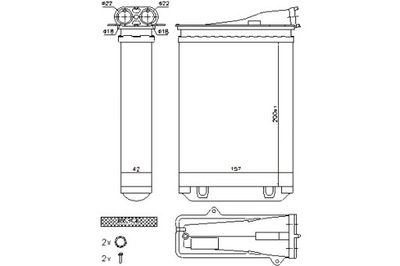 NISSENS CALENTADOR CITROEN C3 3 PEUGEOT 2008 I 208 208 I 1.0-1.6D  