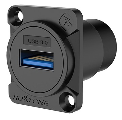 GNIAZDO USB 3.0 MONTAŻOWE ROXTONE RAU3D-B
