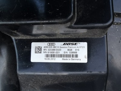 ДИНАМИК BOSE ТУБУС AUDI OE 4G9035382A