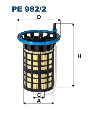 PE982/2 FILTRO COMBUSTIBLES  