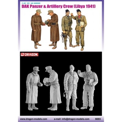 Dragon 6693 1:35 DAK PANZER & ARTILLERY CREW