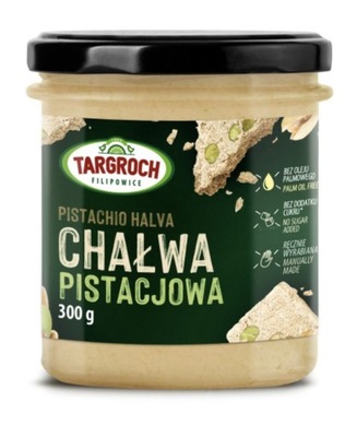 Targroch Chałwa pistacjowa bez cukru 300g Krem Pistacjowy