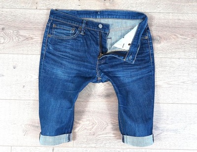 .levis 511 slim blue jeans spodenki W32 L