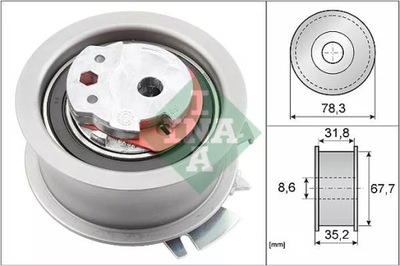 INA 531 0628 30 ROLLO NAPINACZA, CORREA DISTRIBUCIÓN  