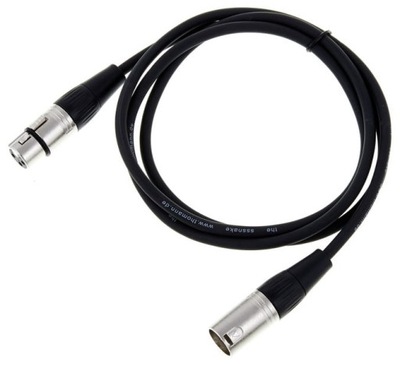 Kabel przewód mikrofonowy XLR XLR 1,5 m czarny